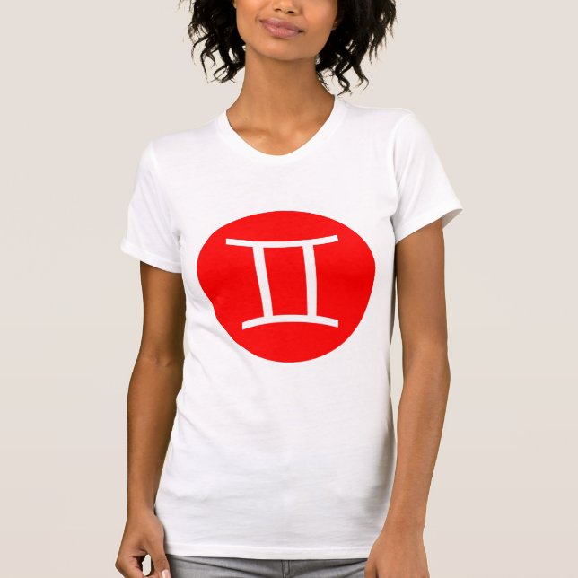 Gemini Symbol - Customized T-Shirt (Front)