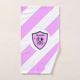 Gemini symbol   hand towel 