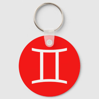Gemini Symbol Keychain