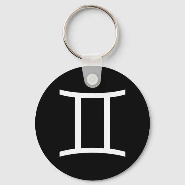 Gemini Symbol Keychain (Front)