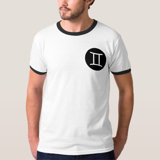 Gemini Symbol - Pocket T-Shirt (Front)