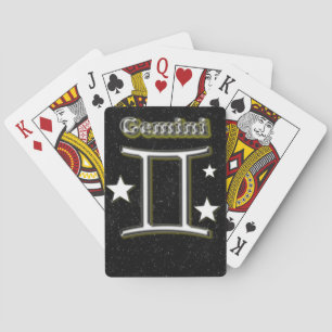 Gemini symbol poker cards