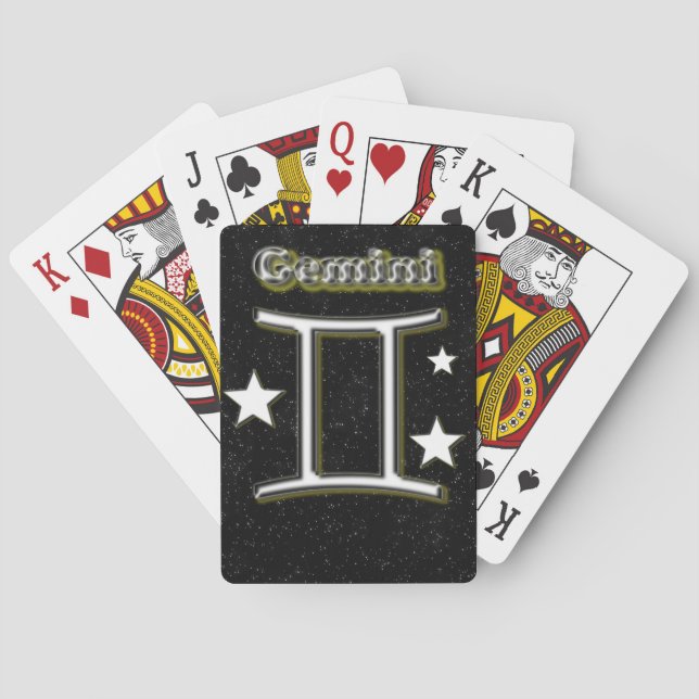 Gemini symbol poker cards (Back)