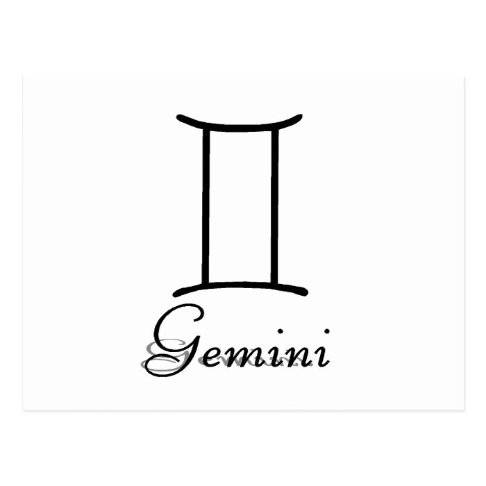 Gemini Symbol Postcards