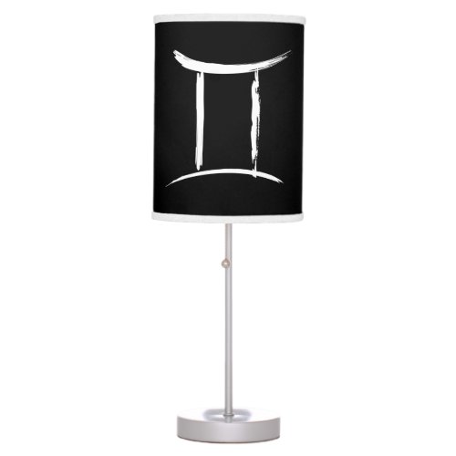 GEMINI the Twins Astrology Sign May June Birthday Table Lamp