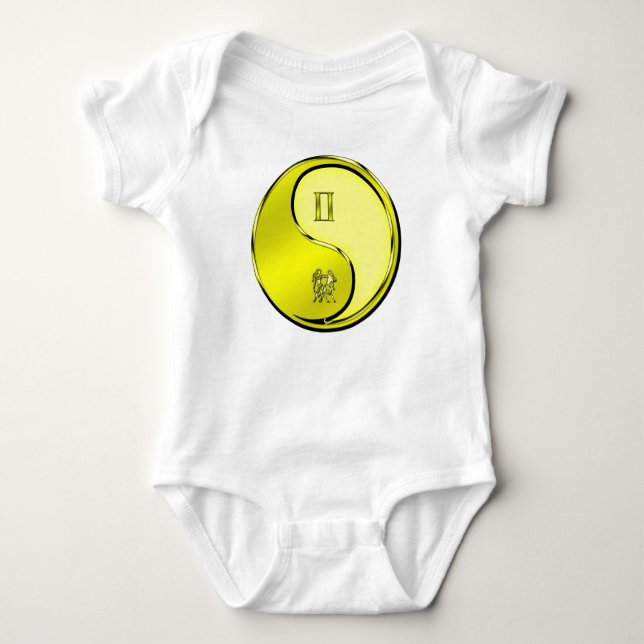 Gemini the Twins Baby Bodysuit (Front)