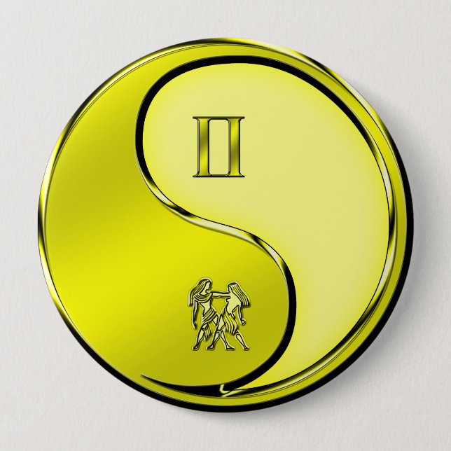 Gemini the Twins Button (Front)