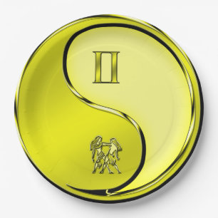 Gemini the Twins Paper Plates