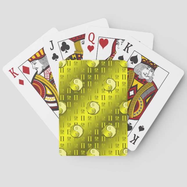 Gemini the Twins Poker Cards (Back)