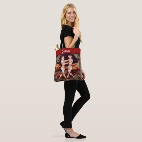 Gemini the Twins Zodiac Sign Birthday Party Tote Bag