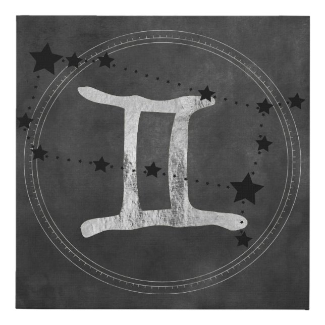 Gemini the Twins zodiac sign constellation stars (Front)