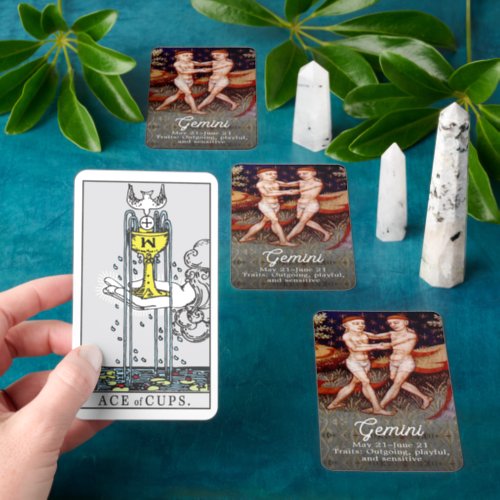 Gemini the Twins Zodiac Sign Fortune Telling Tarot Cards