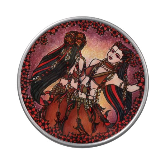 Gemini Tribal belly dancers Jelly Belly Tin (Top)