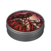 Gemini Tribal belly dancers Jelly Belly Tin (Side)
