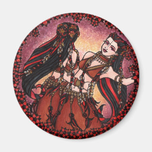Gemini Tribal Belly Dancers Magnet