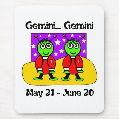 Gemini Twin Cuties  Mouse Pad