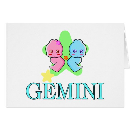Gemini Twins Cards (Front Horizontal)