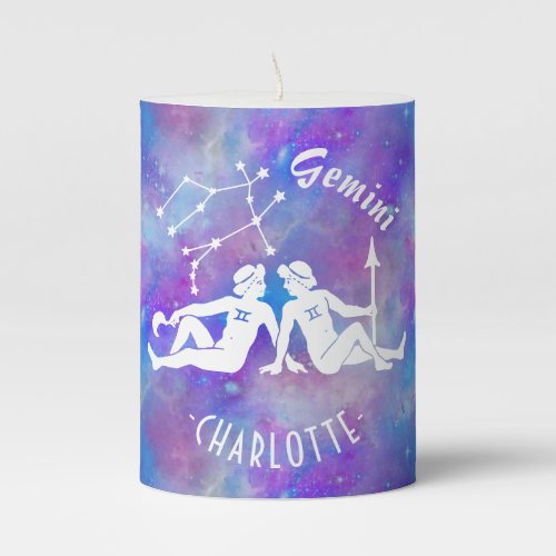 Gemini Twins Constellation Stars Name Birthday Pillar Candle