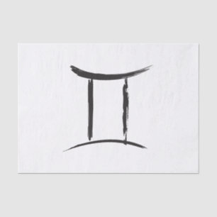 GEMINI Twins Duality Zodiac May June Astrology  Tissue Paper
