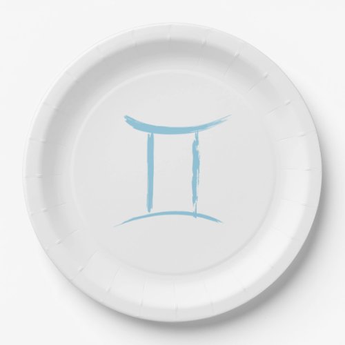 GEMINI Twins May June Zodiac Astrology Birthday  Paper Plates