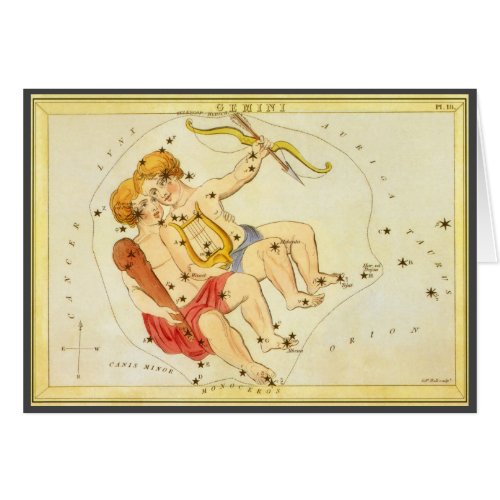 Gemini Twins Vintage Constellation Uranias Mirror