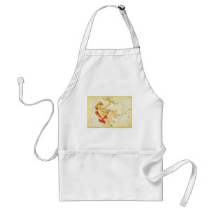 Gemini Twins Vintage Constellation Urania's Mirror Adult Apron