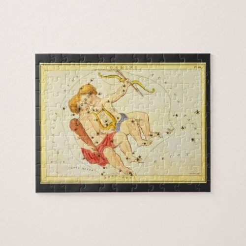 Gemini Twins Vintage Constellation Uranias Mirror Jigsaw Puzzle