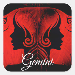 Gemini Twins Zodiac Horoscope Sign Stickers