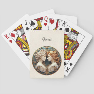 Gemini Twins Zodiac Minimalist Poker Cards