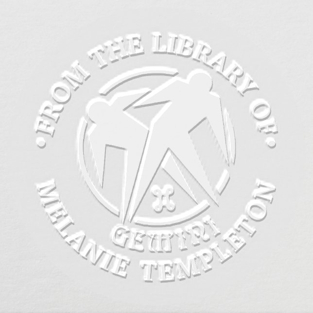 Gemini Twins Zodiac Sign “From the library of” Embosser (Design)