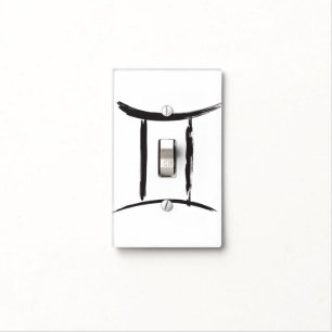 GEMINI Twins Zodiac Sign Spring May June Astrology Light Switch Cover