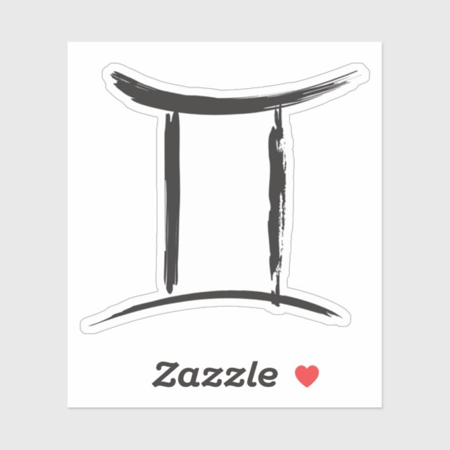 GEMINI Twins Zodiac Sign Spring May June Astrology Sticker (Sheet)