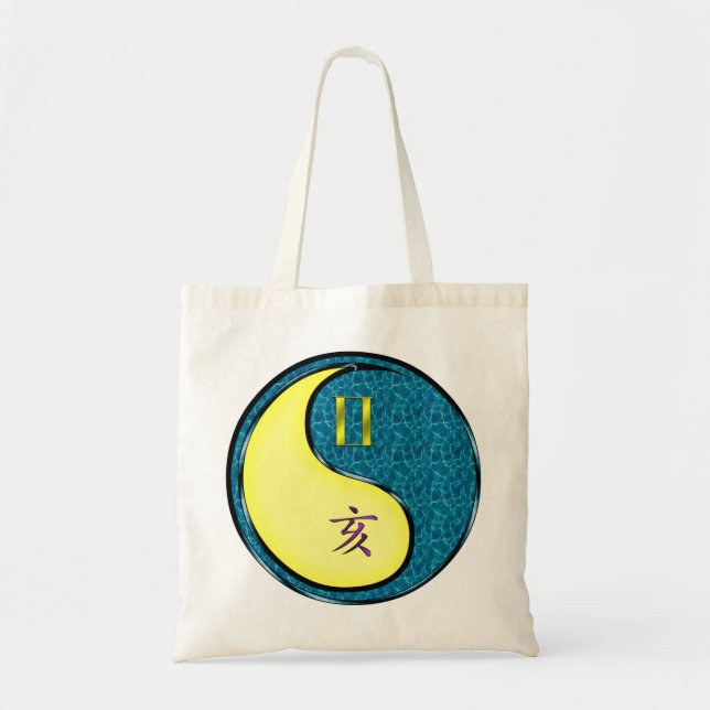 Gemini & Water Boar Tote Bag (Front)