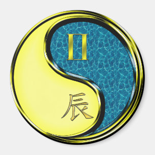 Gemini & Water Dragon Magnet