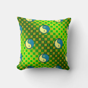Gemini & Water Goat Throw Pillow