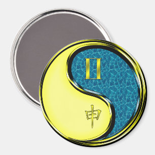 Gemini & Water Monkey Magnet