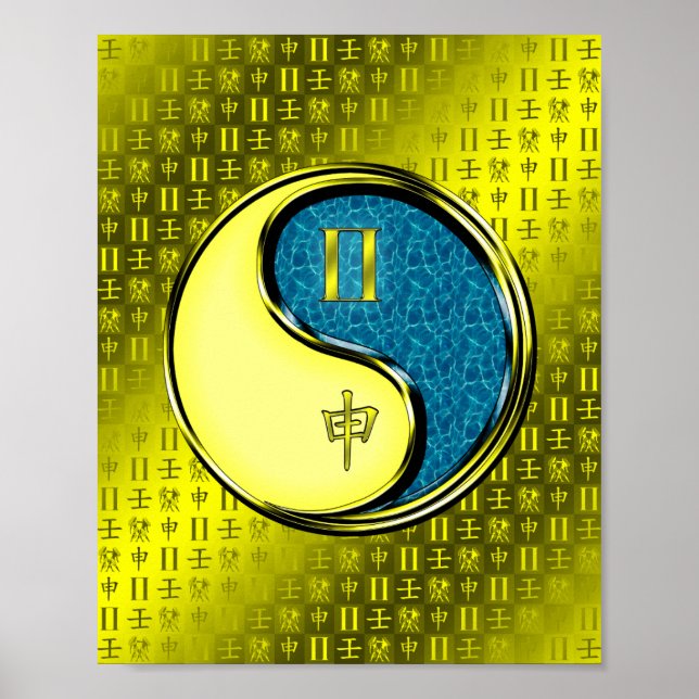 Gemini & Water Monkey Poster (Front)