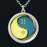 Gemini & Water Monkey Silver Plated Necklace<br><div class="desc">For those born under the sign of Gemini in the Year of the Water Monkey.</div>