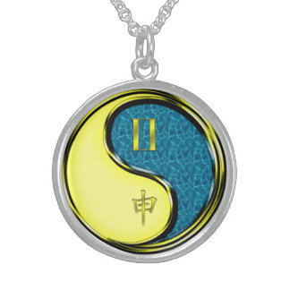 Gemini & Water Monkey Sterling Silver Necklace