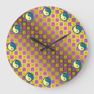 Gemini & Water Rooster Large Clock