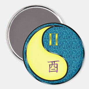 Gemini & Water Rooster Magnet