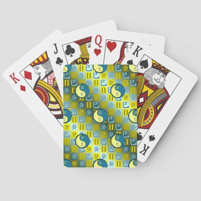 Gemini & Water Snake Poker Cards (Back)