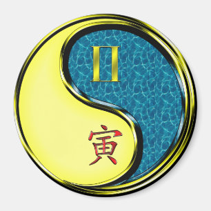 Gemini & Water Tiger Magnet