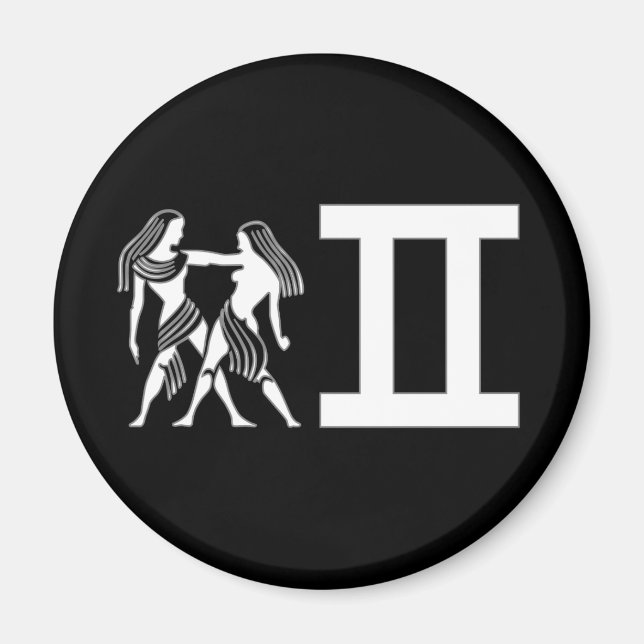 Gemini with Symbol Magnet (Front)