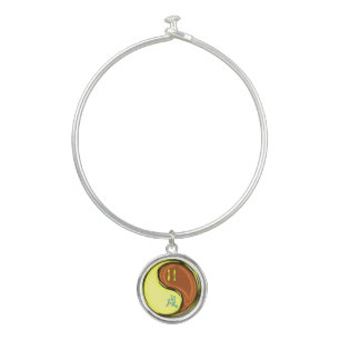 Gemini & Wood Dog Bangle Bracelet