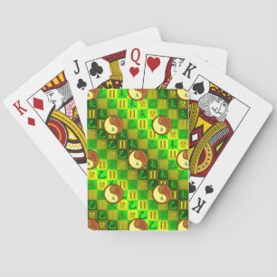 Gemini & Wood Goat Poker Cards