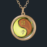 Gemini & Wood Rat Gold Plated Necklace<br><div class="desc">For those born under the sign of Gemini in the Year of the Wood Rat.</div>