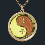 Gemini & Wood Rat Gold Plated Necklace<br><div class="desc">For those born under the sign of Gemini in the Year of the Wood Rat.</div>