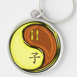 Gemini & Wood Rat Keychain
