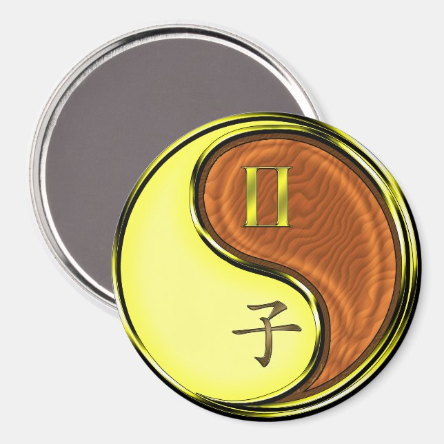 Gemini & Wood Rat Magnet (Front/Back)